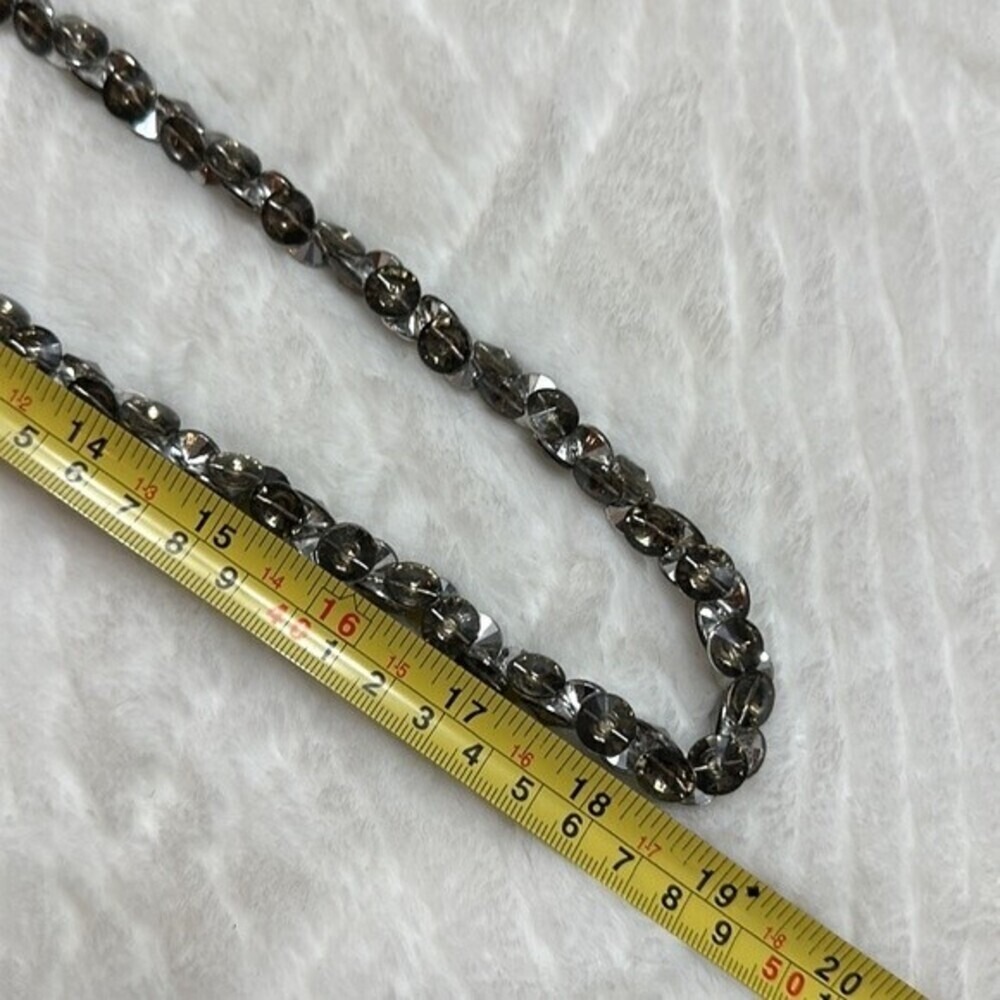 Aea Silver Tone Multi Disk Statement Necklace - image 8